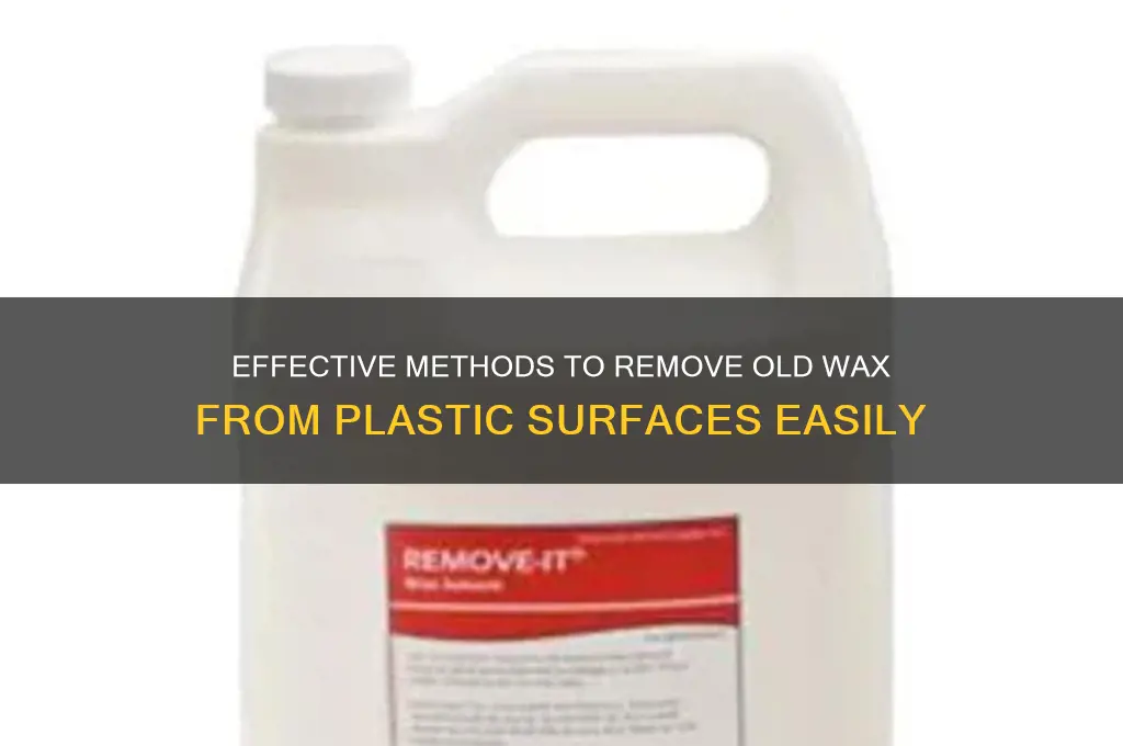 how to get old wax off plastic