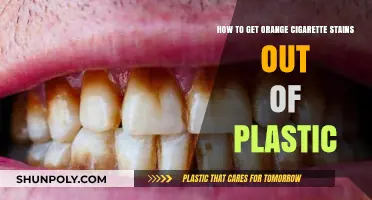 Remove Orange Cigarette Stains from Plastic: Quick and Easy Tips