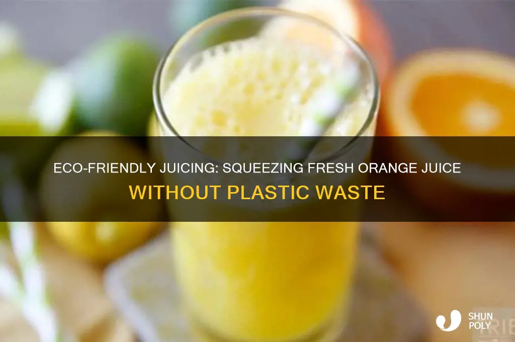 how to get orange juice without plastic