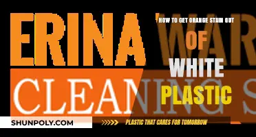 Effective Ways to Remove Orange Stains from White Plastic Surfaces
