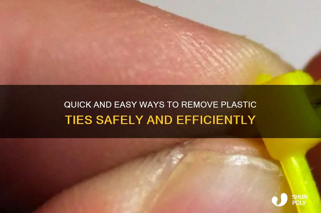 how to get out of plastic ties