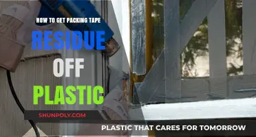 Effective Ways to Remove Packing Tape Residue from Plastic Surfaces