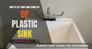 Removing Paint and Stains from Your Plastic Sink