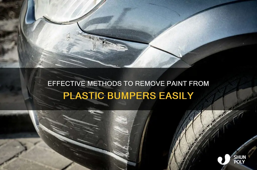 how to get paint off a plastic bumper