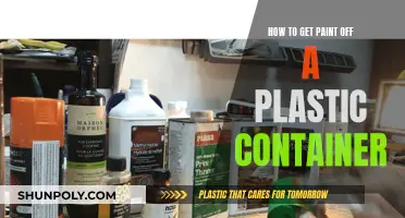 Removing Paint from Plastic Containers: Effective Techniques