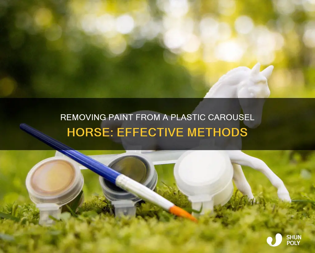 how to get paint off of a plastic carousel horse