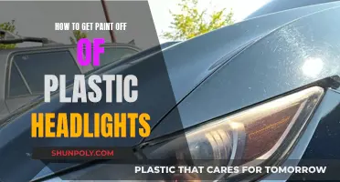 Restoring Headlights: Removing Paint from Plastic