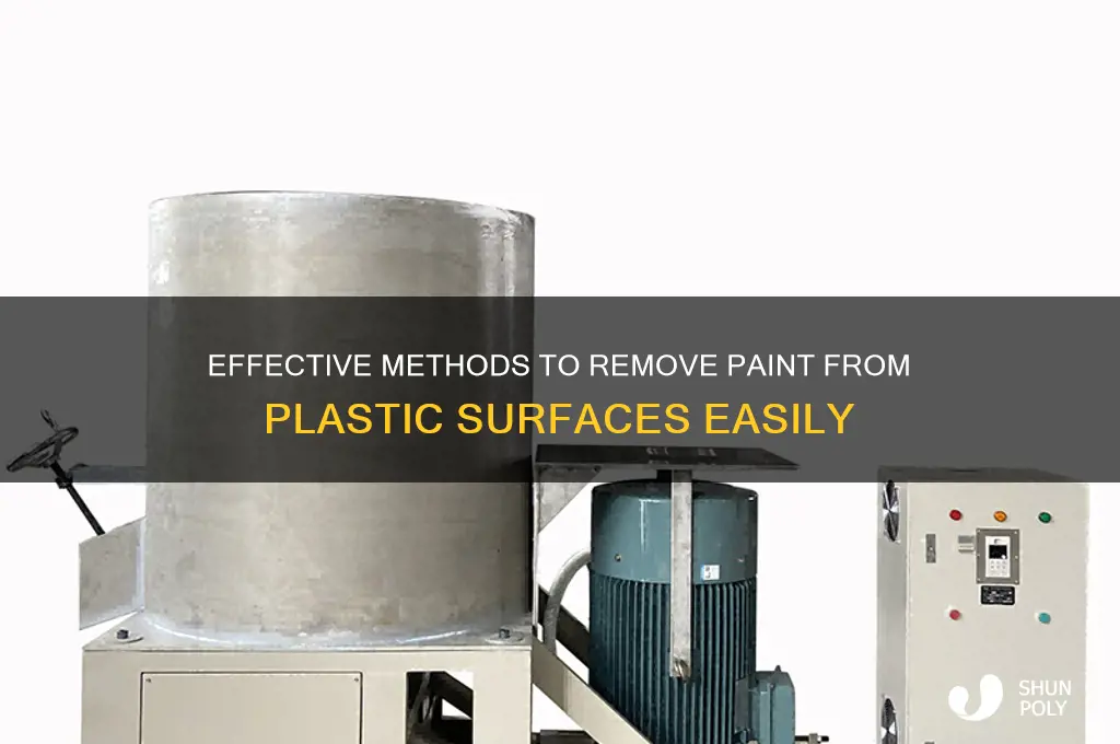 how to get paint off of plastic