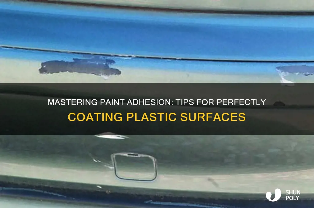 how to get paint to adhere to plastic
