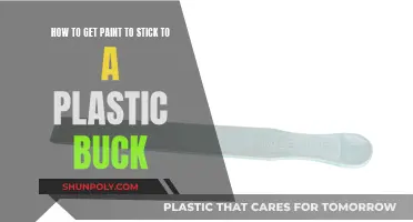 Plastic Buck Painting: Sticking Paint, Perfectly