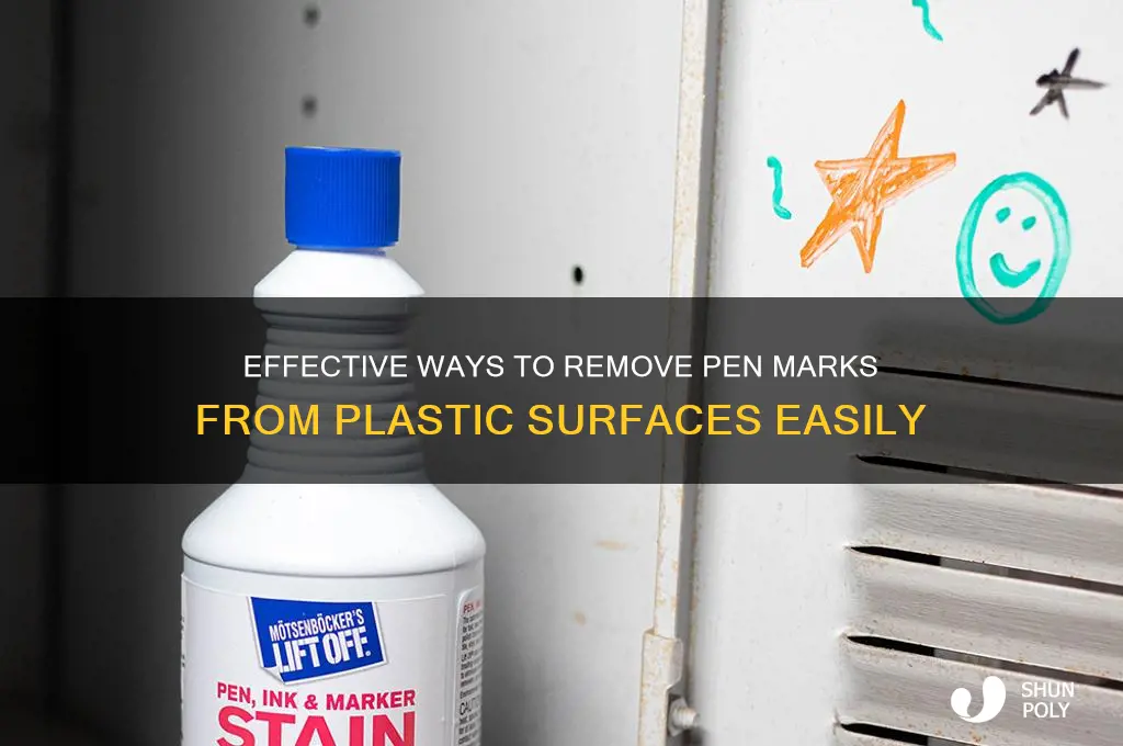 how to get pen marks off plastic