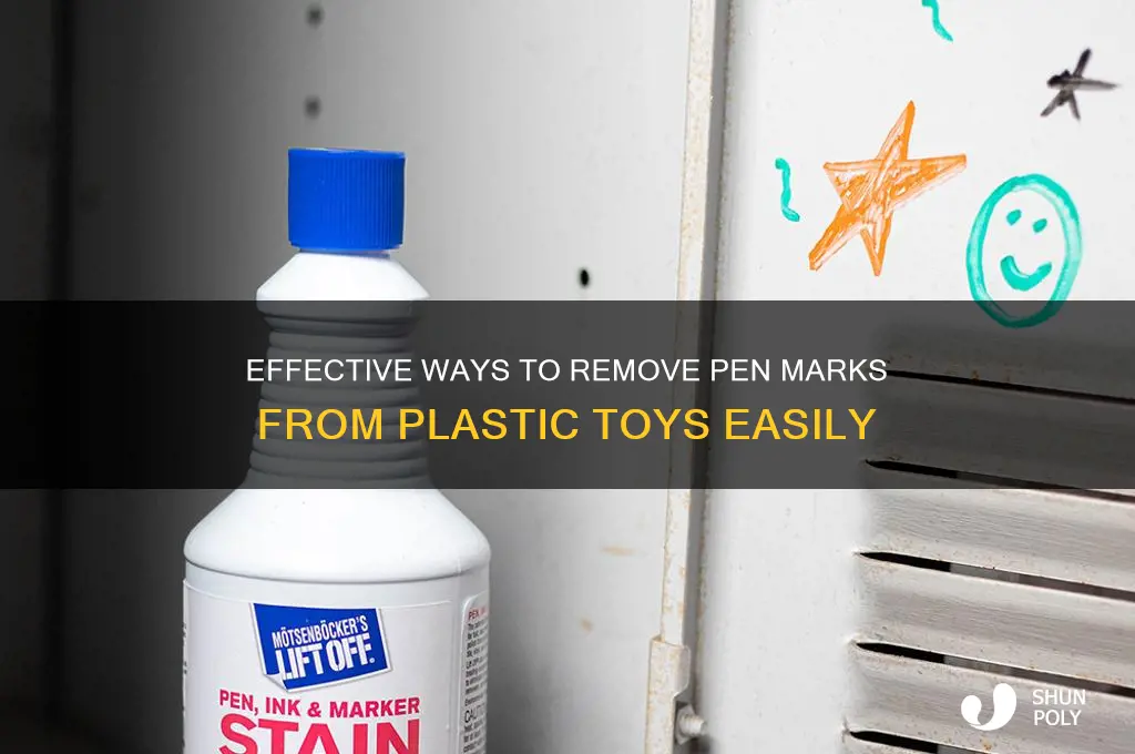 how to get pen off of plastic toys