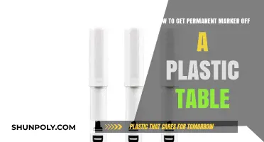 Effective Ways to Remove Permanent Marker from Plastic Tables