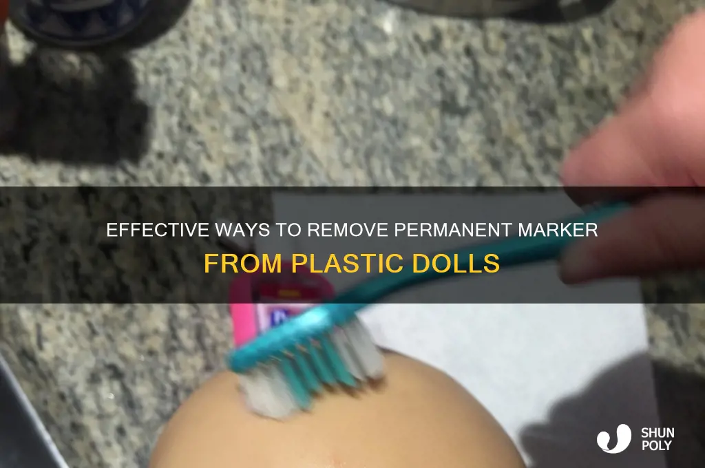how to get permanent marker off of plastic doll
