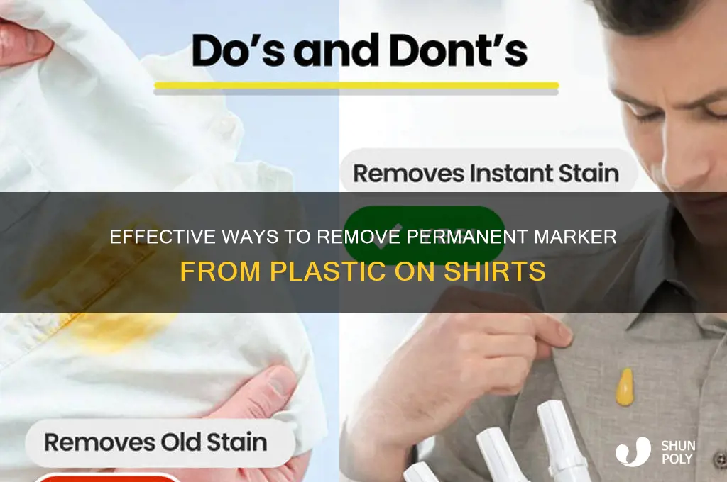 how to get permanent marker off of plastic on shirts