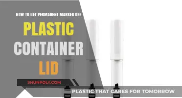 Effective Ways to Remove Permanent Marker from Plastic Container Lids