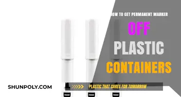 Effective Methods to Remove Permanent Marker from Plastic Containers