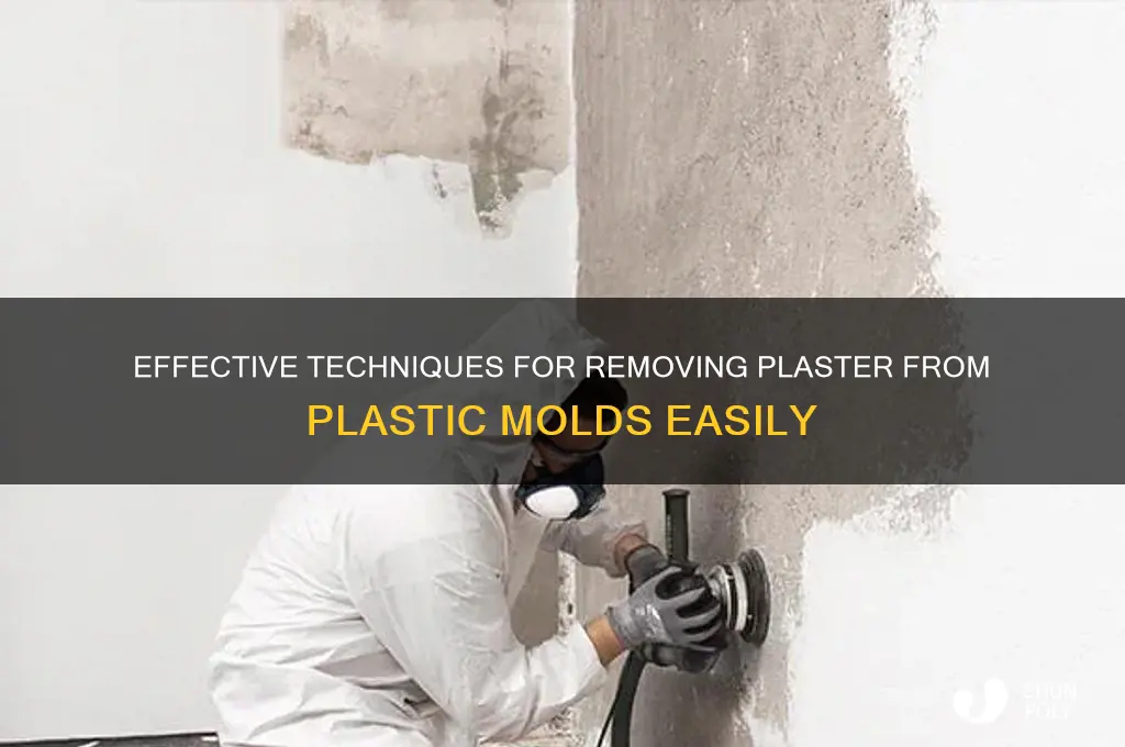 how to get plaster out of plastic mold