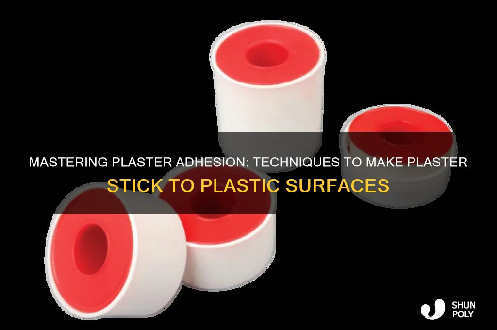 how to get plaster to stick to plastic