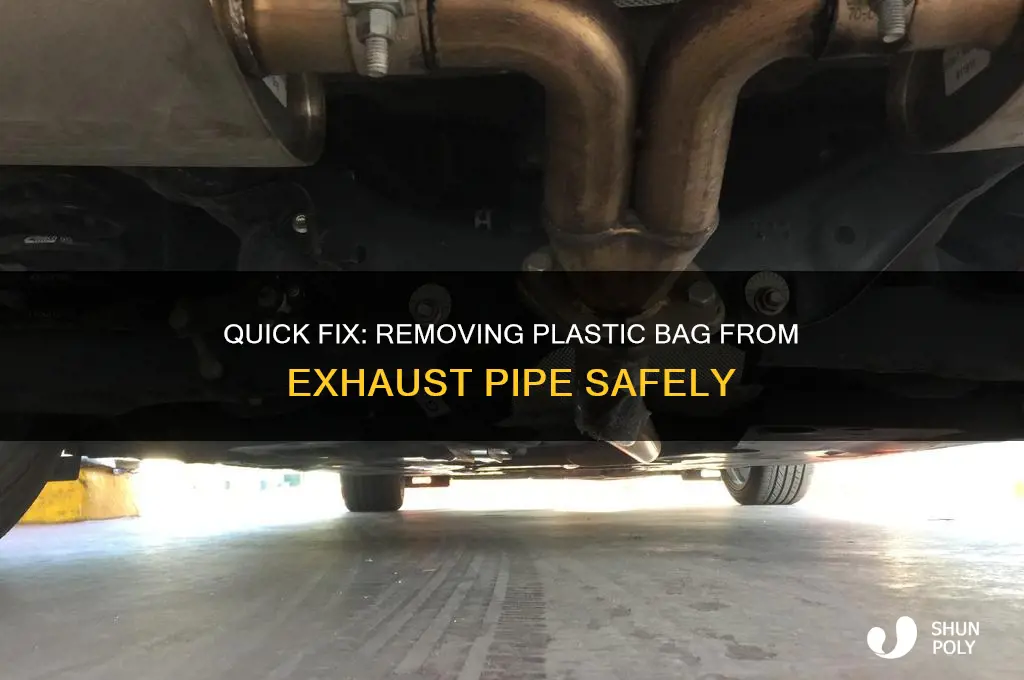 how to get plastic bag off exhaust