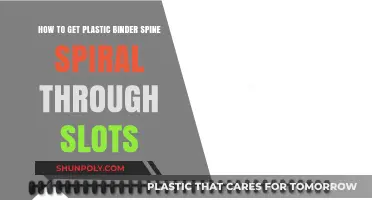 Mastering Plastic Binder Spines: Effortlessly Threading Spiral Through Slots