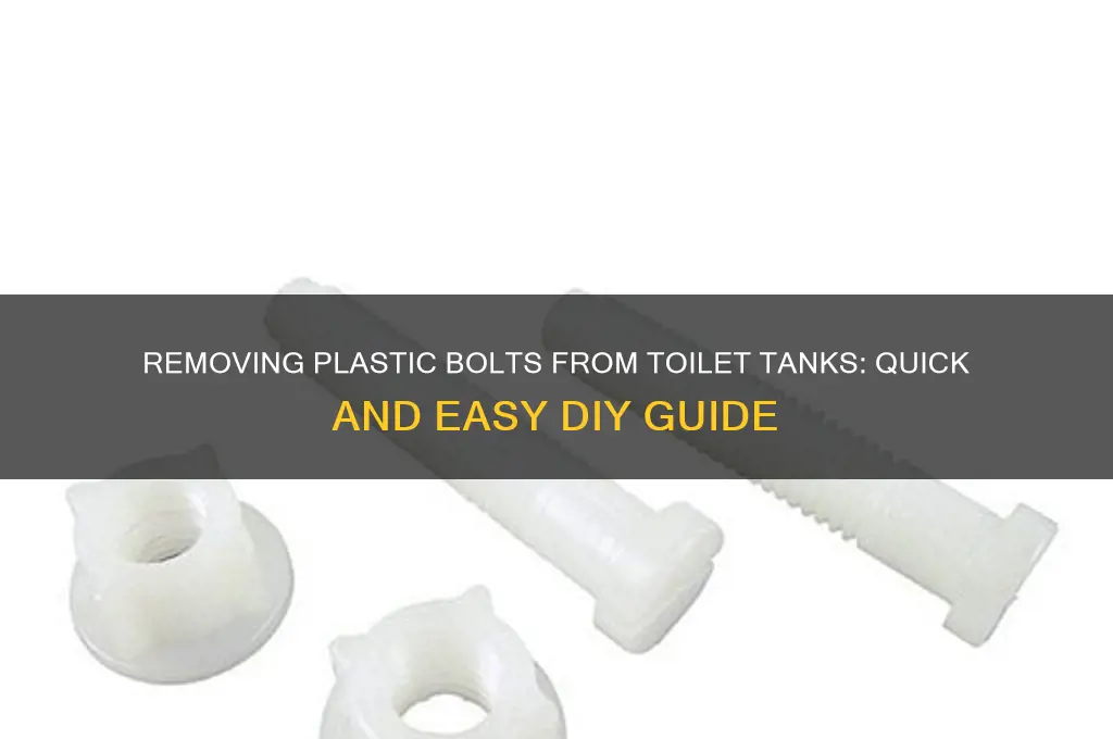 how to get plastic bolts off toilet tank
