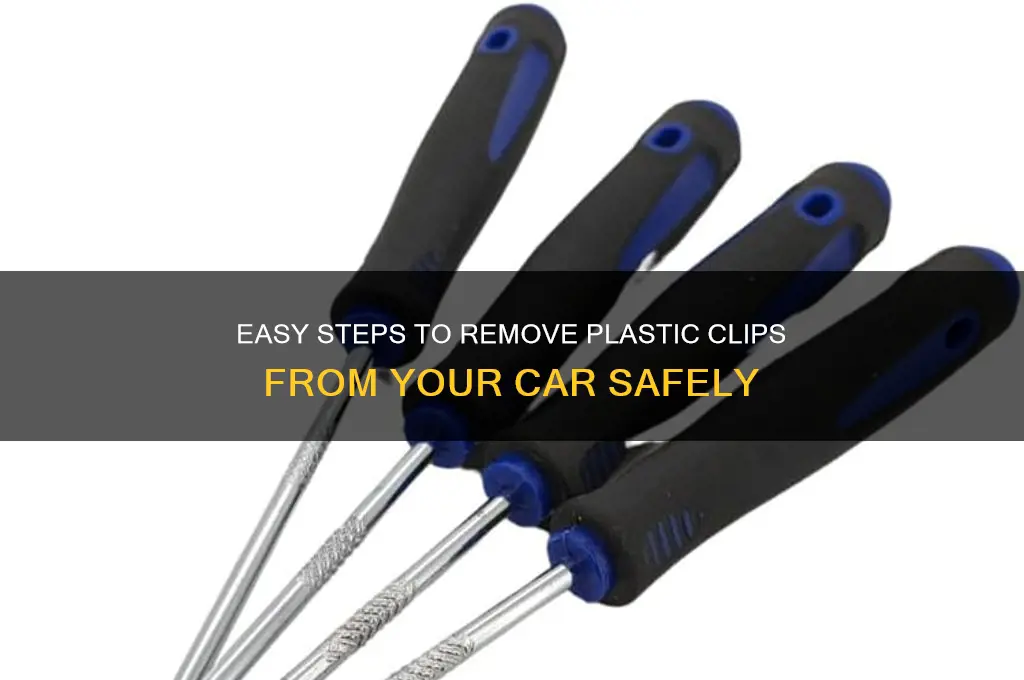 how to get plastic clips off car
