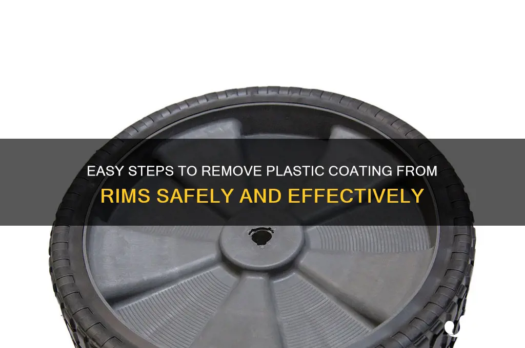how to get plastic coat off rims