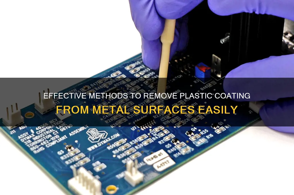 how to get plastic coating off metal
