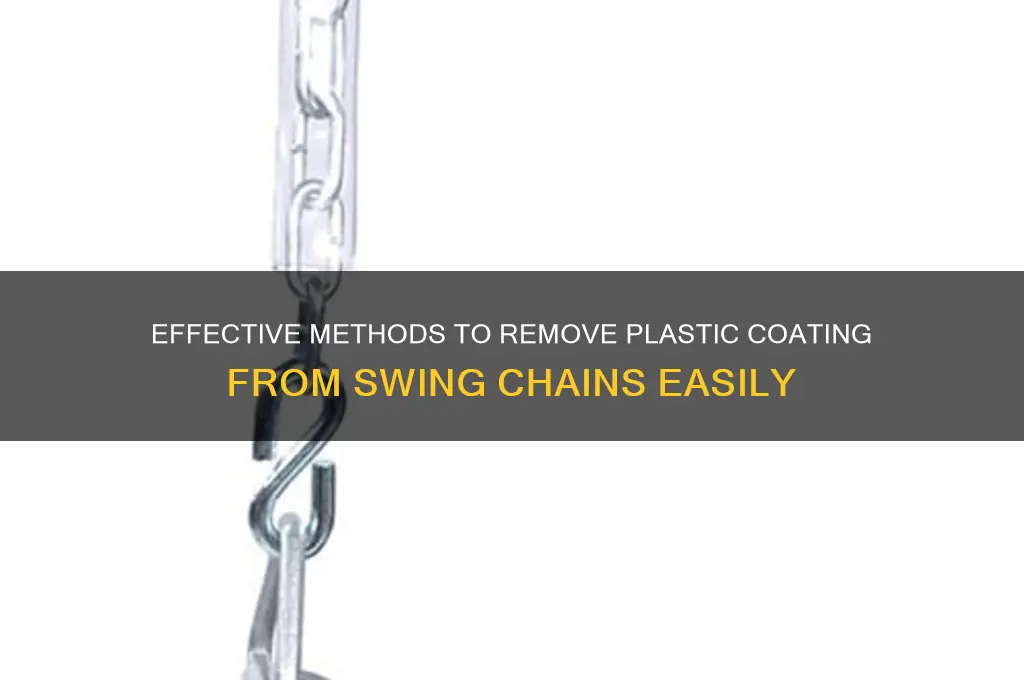 how to get plastic coating off swing chain