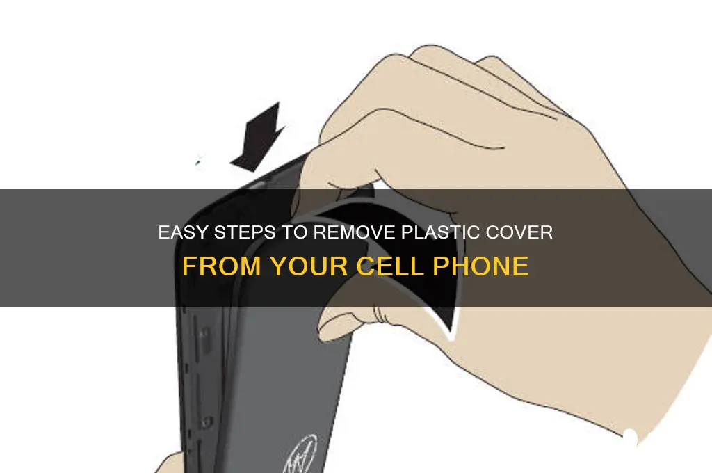how to get plastic cover off cell phones