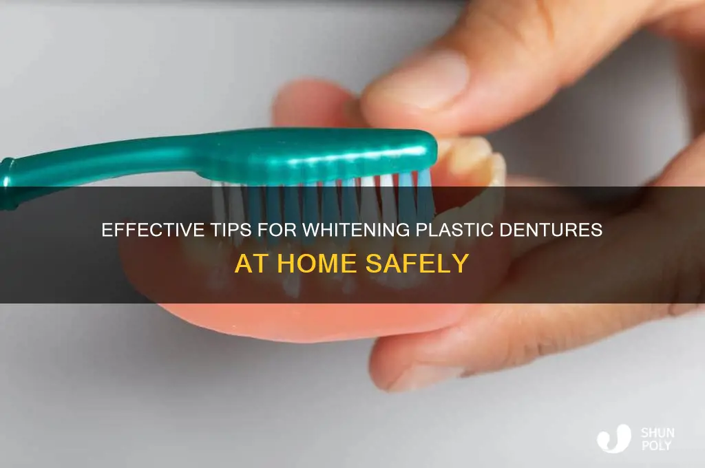 how to get plastic dentures white