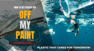 Removing Plastic Dye Stains from Painted Surfaces Efficiently