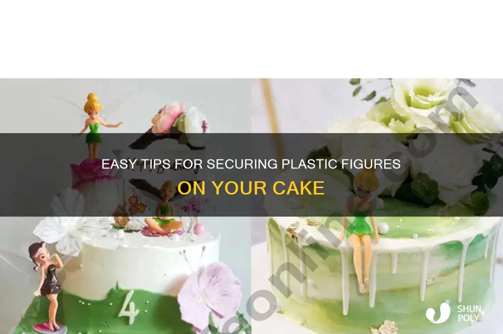 how to get plastic figures to stand on cake
