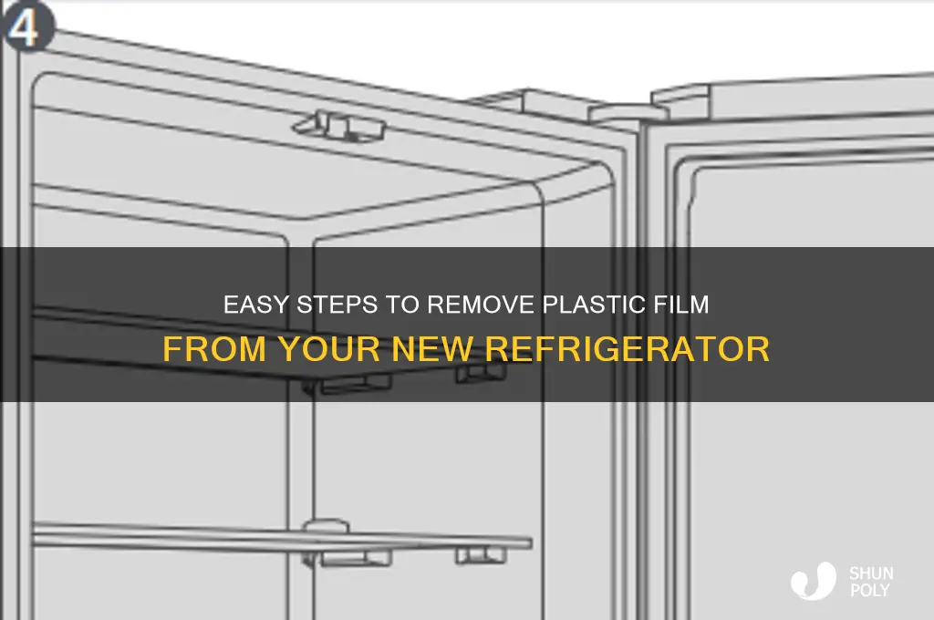 how to get plastic film off new refrigerator