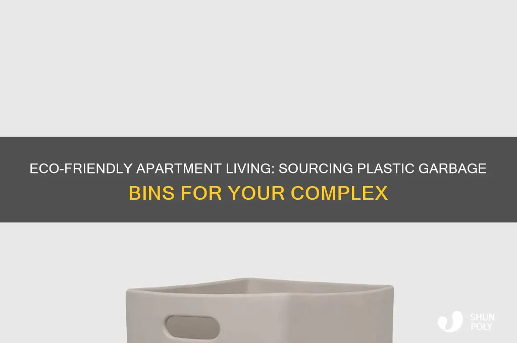 how to get plastic garbage bins for apartments