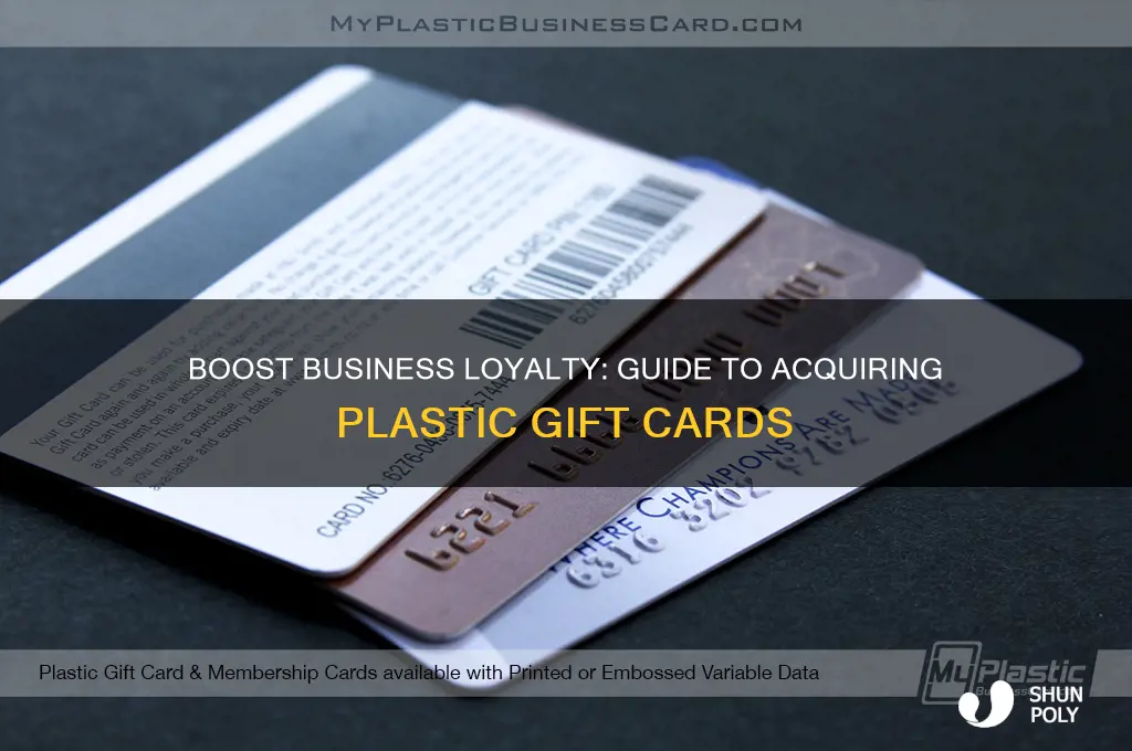 how to get plastic gift cards for business