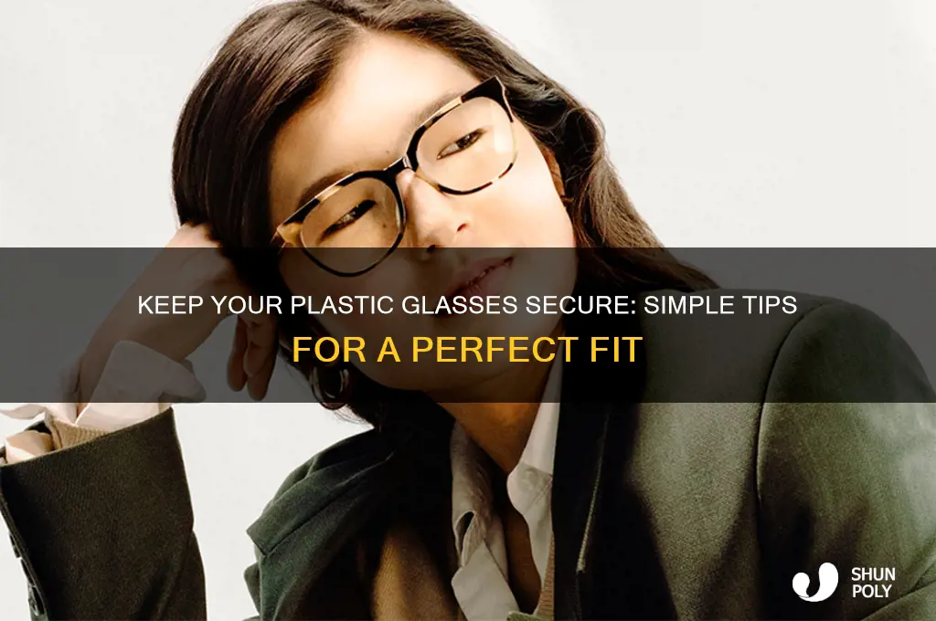 how to get plastic glasses to stay on your face