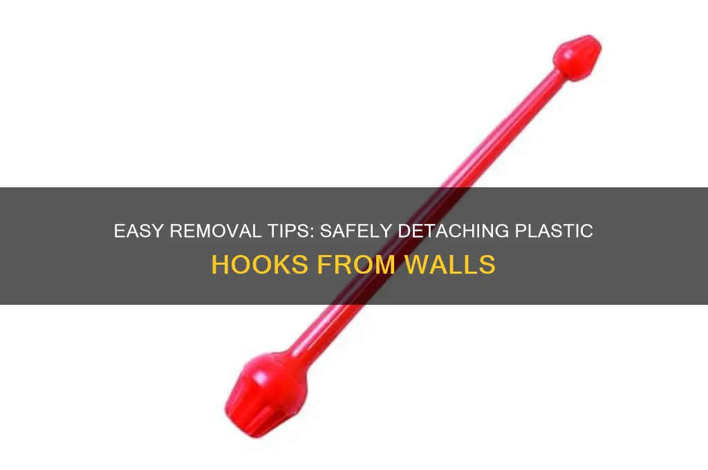 how to get plastic hooks off the wall