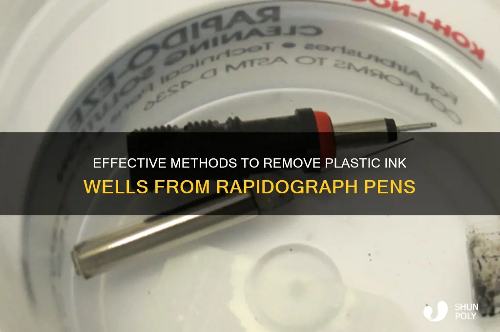 how to get plastic ink well out of rapido graph