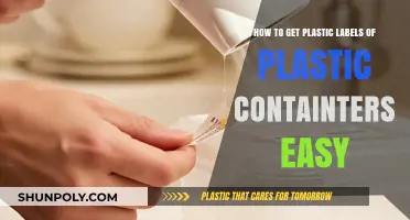 Effortless Ways to Remove Plastic Labels from Containers Quickly