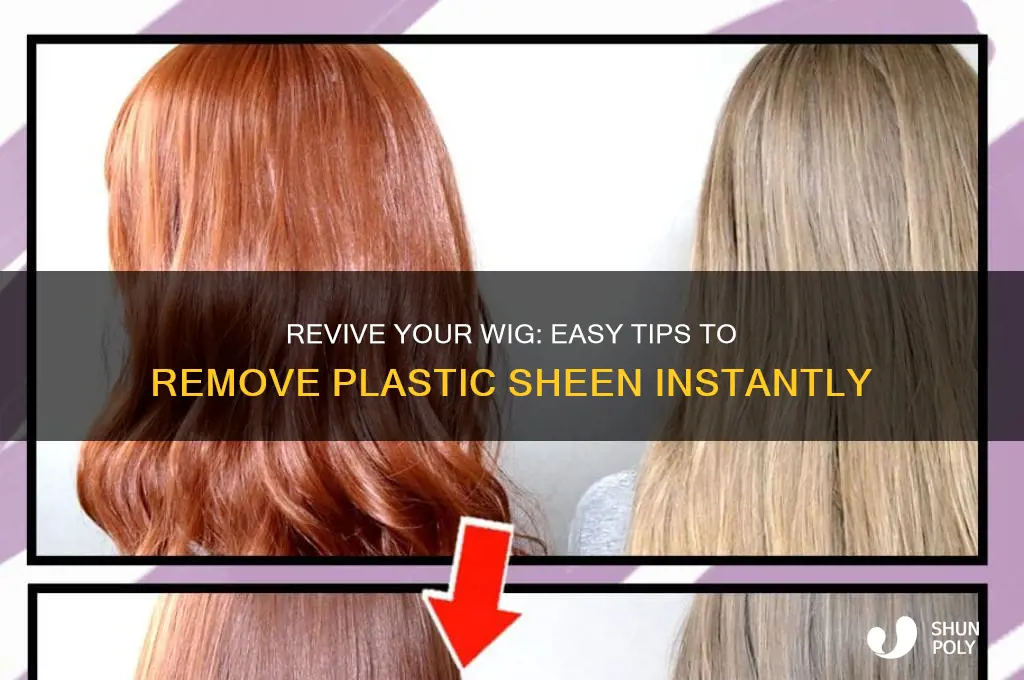 how to get plastic look out of wig