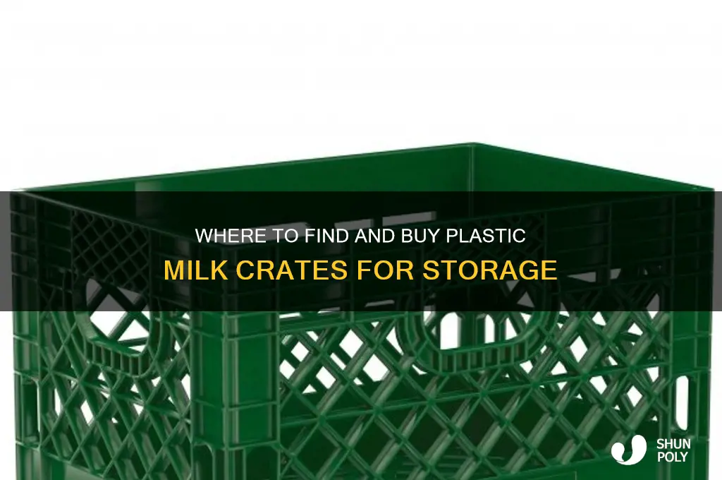 how to get plastic milk crates
