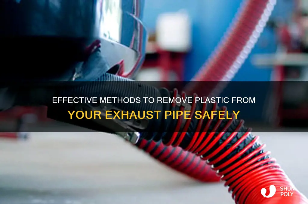 how to get plastic off exhaust pipe