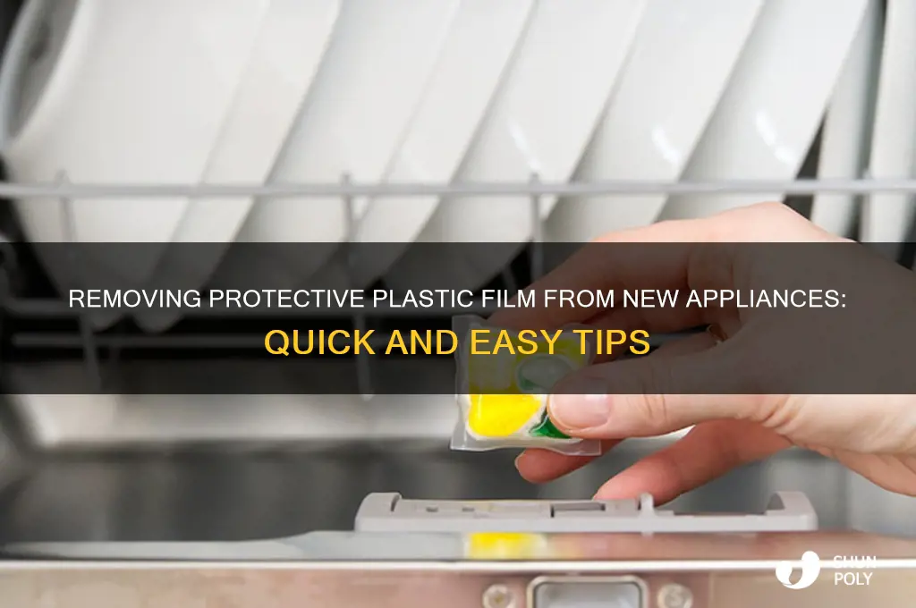 how to get plastic off new appliances