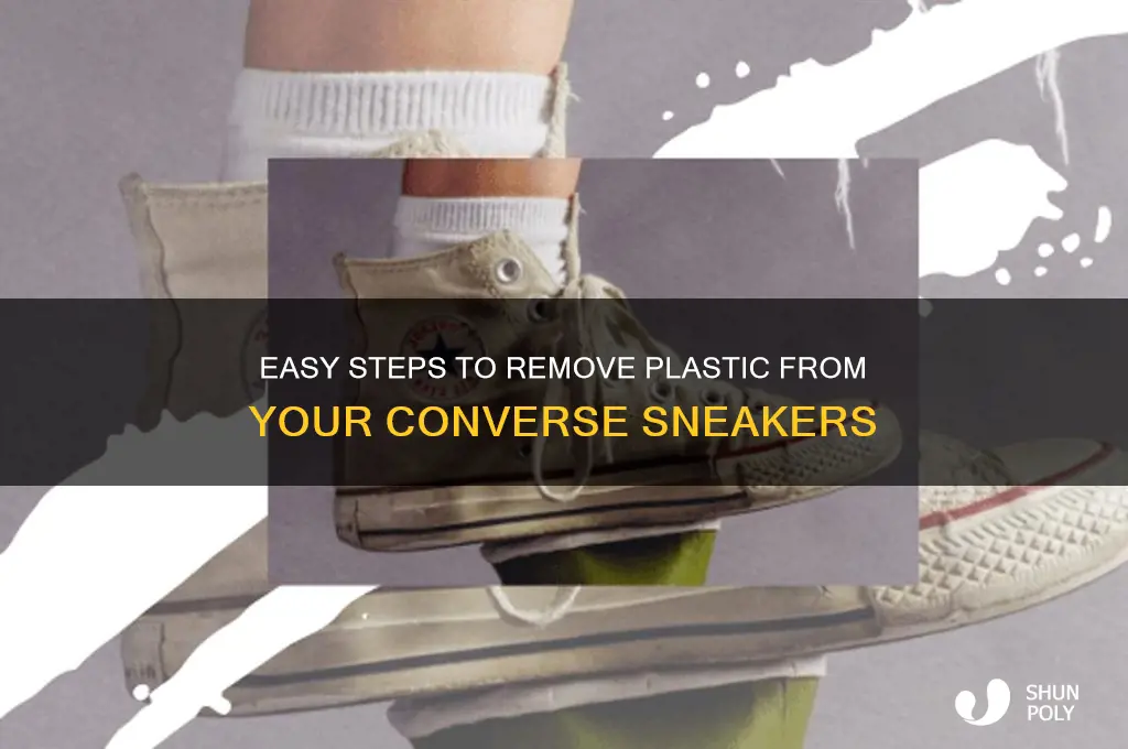 how to get plastic off of converse