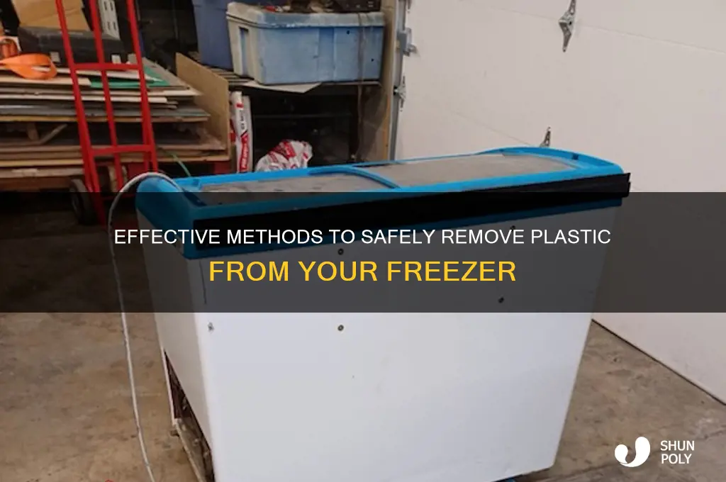 how to get plastic off of freezer