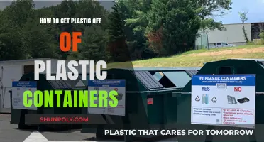 Removing Plastic Labels from Containers: Easy Peasy!
