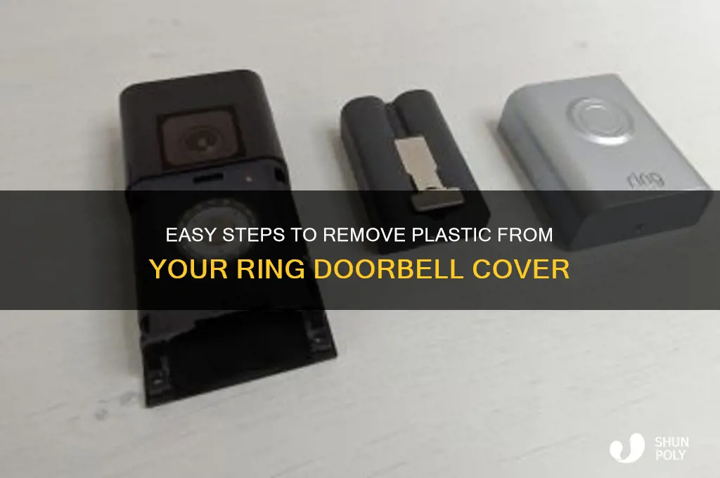 how to get plastic off ring doorbell cover