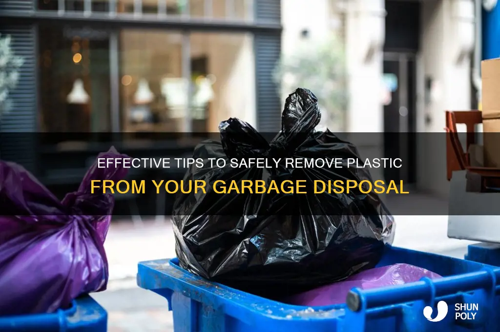 how to get plastic out of garbage disposal